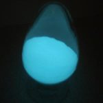 blue green glow powder