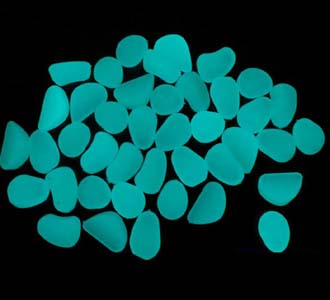 blue green pebble