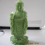 glow buddha statue in day