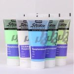 Phosphorescent glue in day