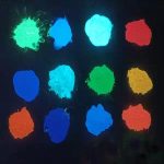 colorful glow pigment