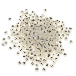 Luminous english alphabet beads